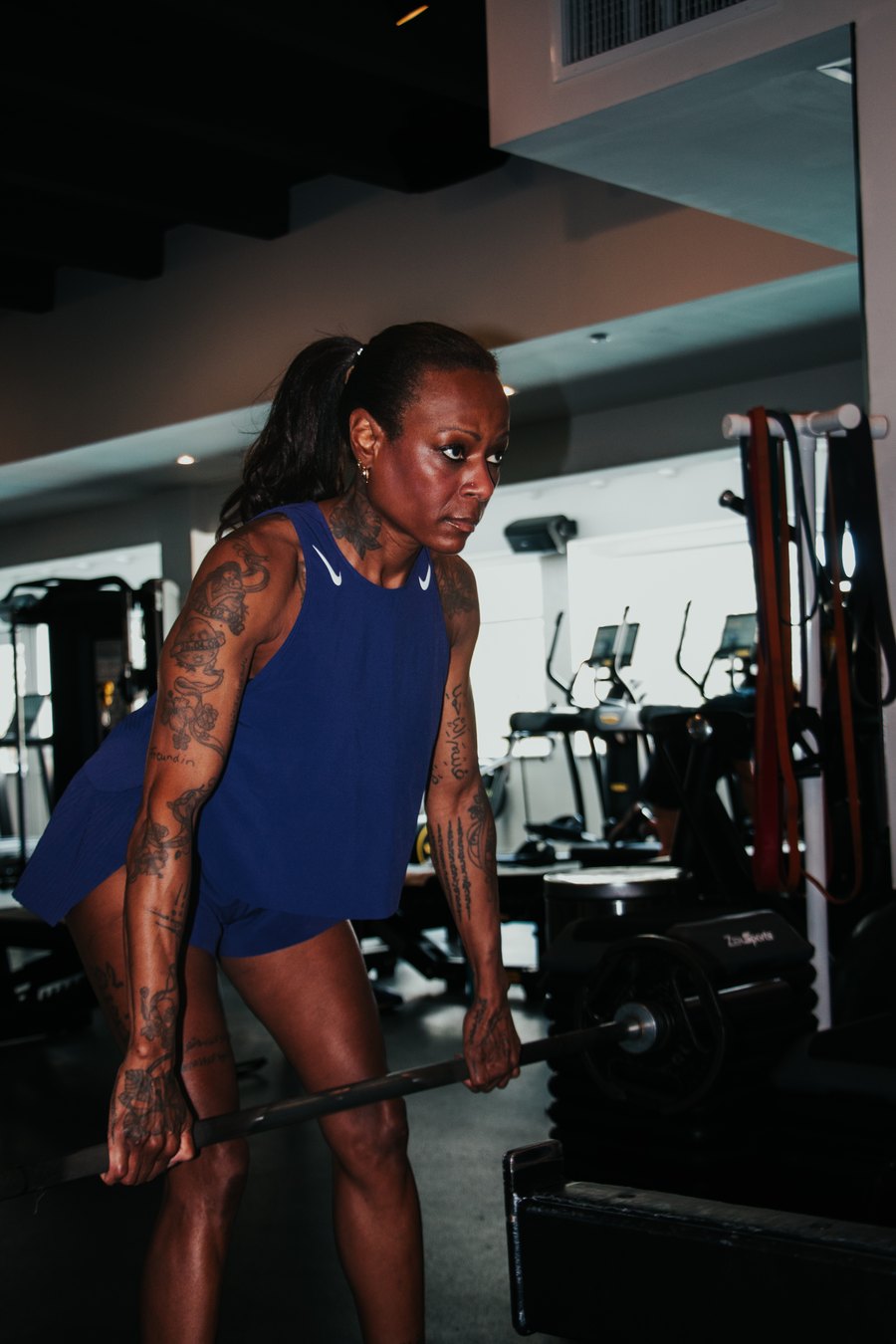 Caroline Mohamed strength training